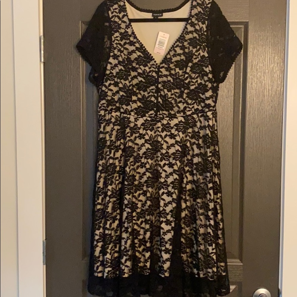 NEW Torrid Size 1 Black Lace Dress